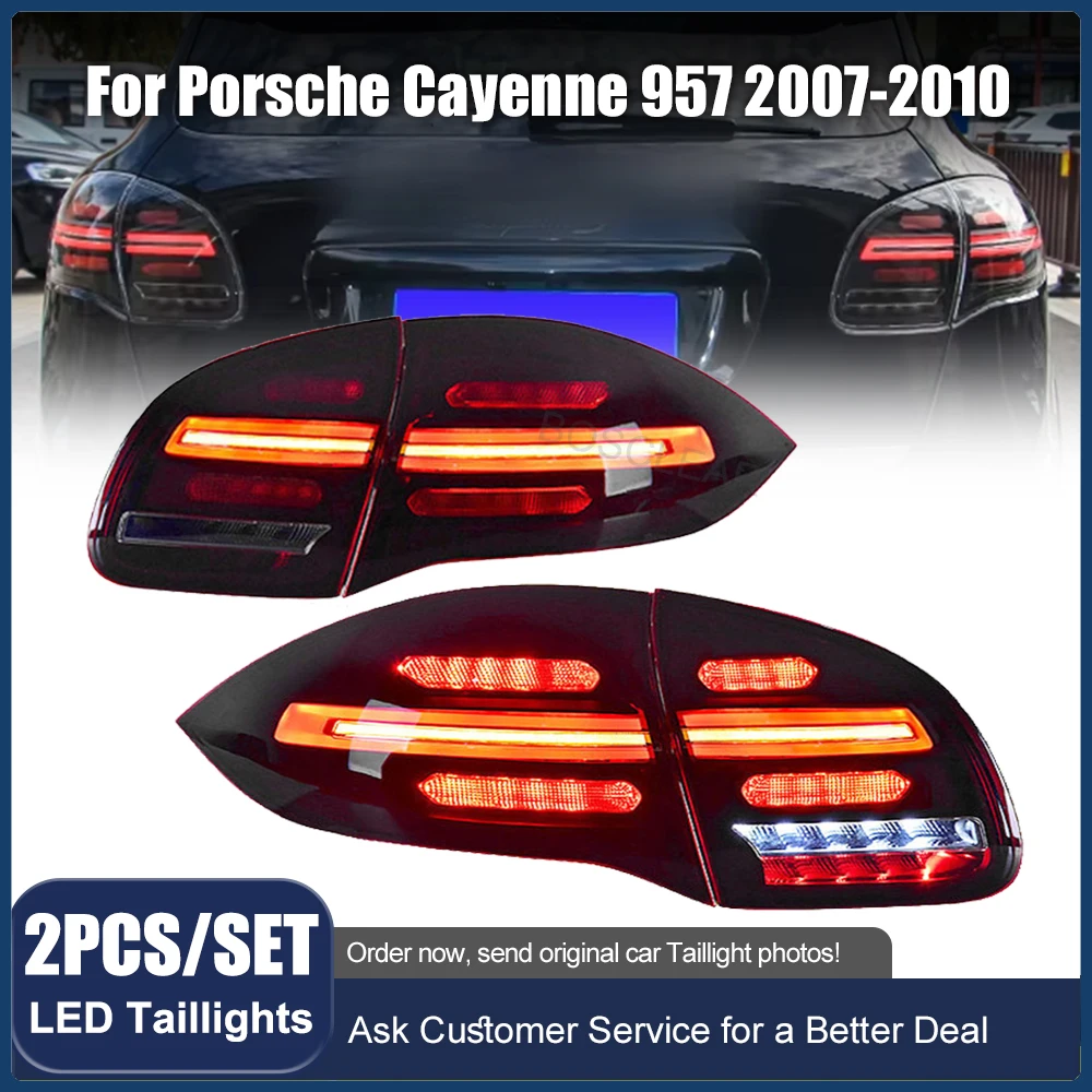 Car Lights for 958 Cayenne LED Tail Lamp 2011 2012 2013 2014 Taillight Signal Drl Rear Stop Brake Animation Automotive Accessory