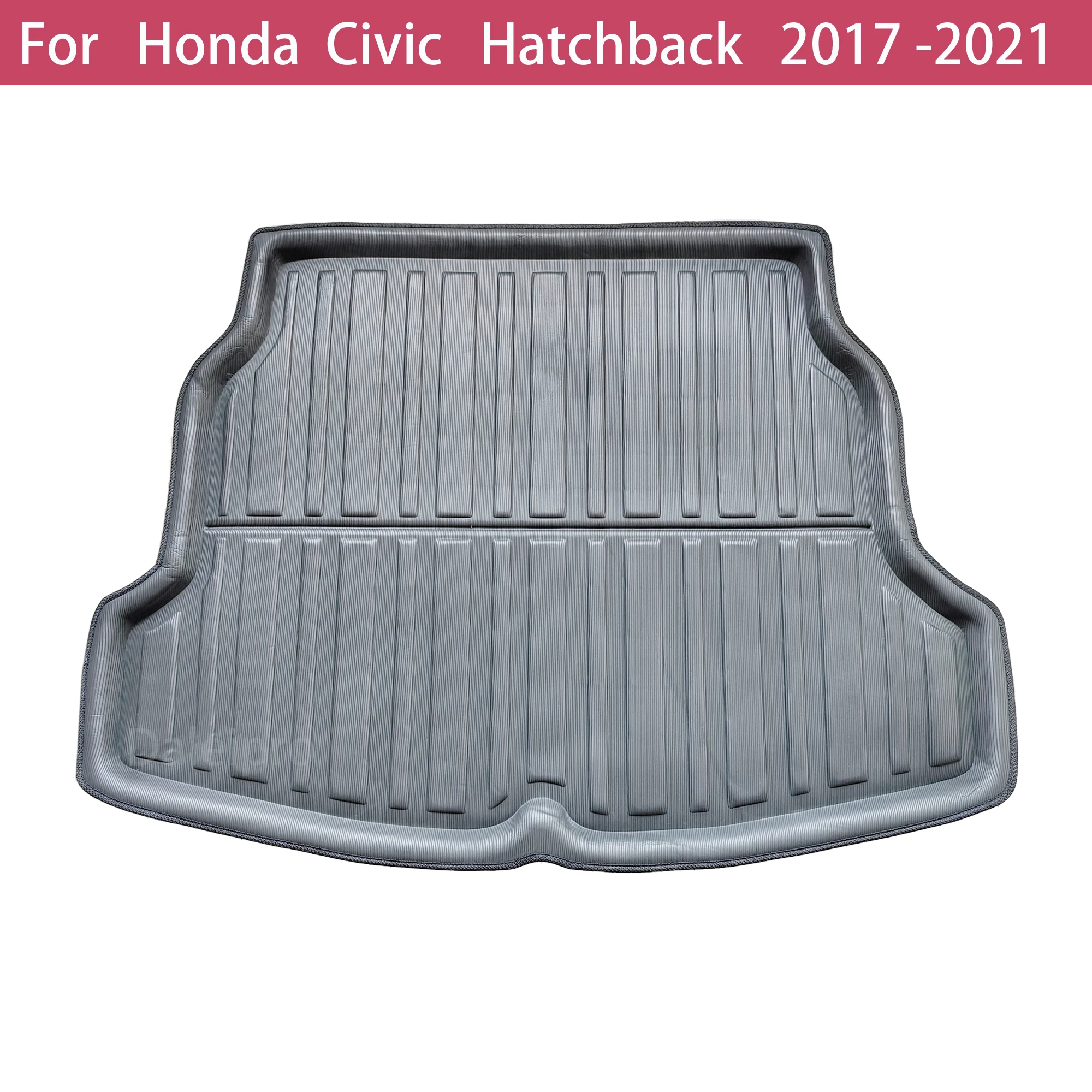 For Honda Civic 5dr Hatchback 2017 2018 2019 2020 2021 Car Rear Boot Cargo Liner Tailored Trunk Mat Floor Tray Carpet Protection