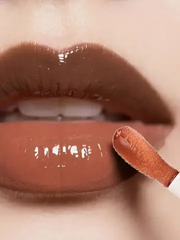 4pcs Dark Brown Lip Kit - Lip Liner + Lip Glaze, Waterproof & Long-Lasting Matte Effect,Versatile for Casual & Formal Occasions,