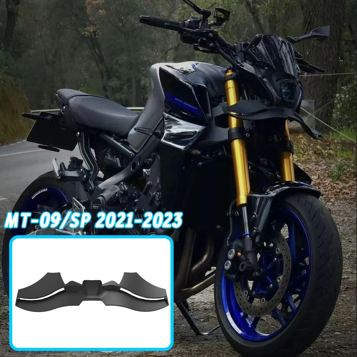 

For YAMAHA MT-09 2022 Wind Wing Aerodynamics Fairing Winglets MT09 SP GP WING Motorcycle Front Spoiler Lower spoiler Front Lip