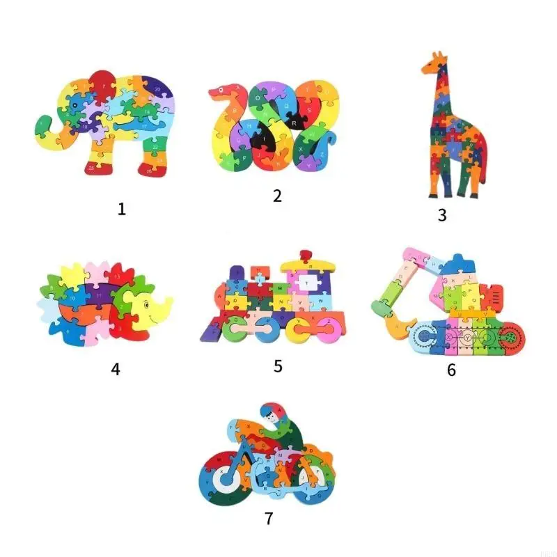 F62d Block Puzzle Puzz Teasers Toy Puzzle Puzzle Animaux
