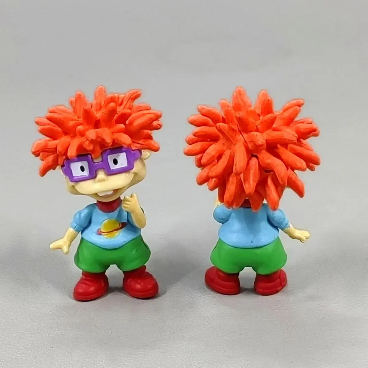 Anime Kawaii Rugrats Naughty Little Soldier Red Hair Bucktooth  Child Figure Toy