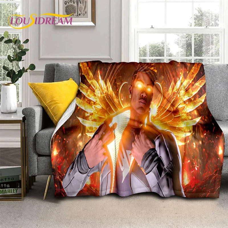 3D Newest VALORANT Cartoon Game Soft Flannel Blankets,Throw Blanket Comfortable Blanket for Picnic Beds Sofa Home Bedroom Gifts
