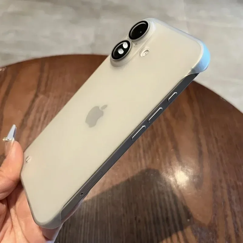 حافظة لهاتف آيفون 16 حافظة رفيعة للغاية غير لامعة لهاتف آيفون 11 12 13 14 15 برو ماكس 16 بلس واقي كاميرا زجاجي