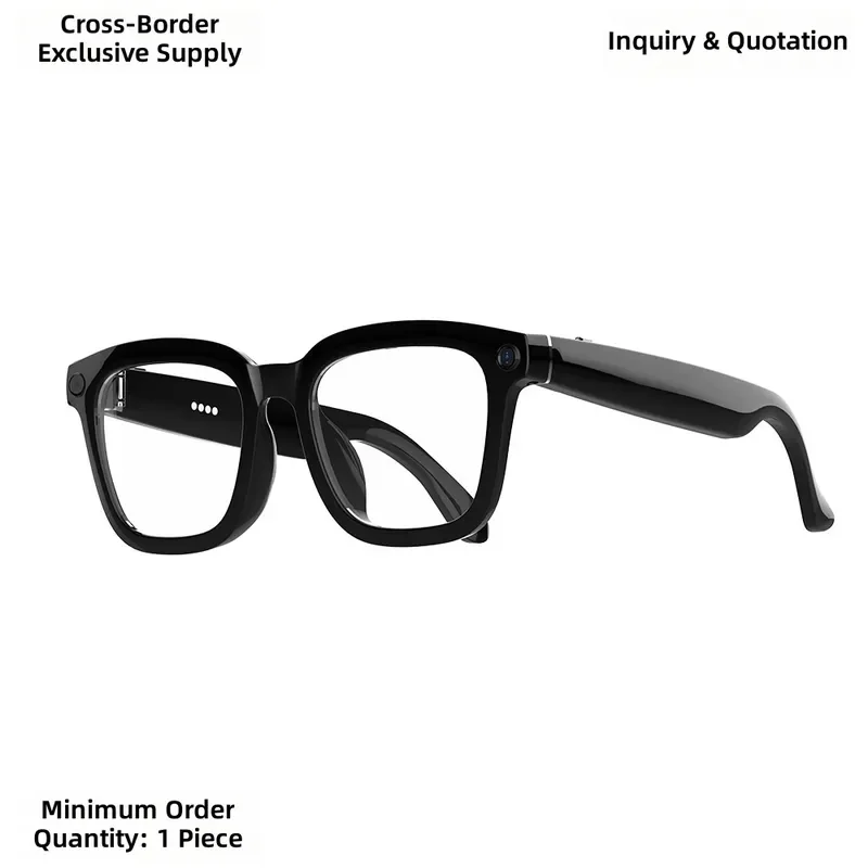 V03 T5 Smart Glasses Camera Bluetooth Call Music AI Voice Assistant 5MP Pixel Wireless Eyewear for Men Women Tech Gadgets