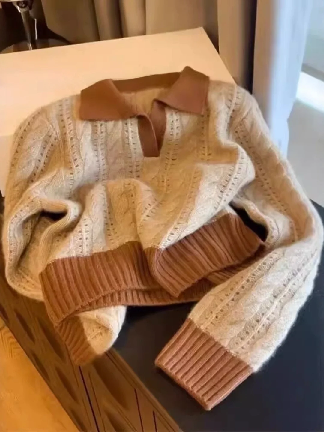 Senhoras plus size camisola de malha coreano sle preguiçoso facionable versátil bonito inverno longo sve Thiened casual wear