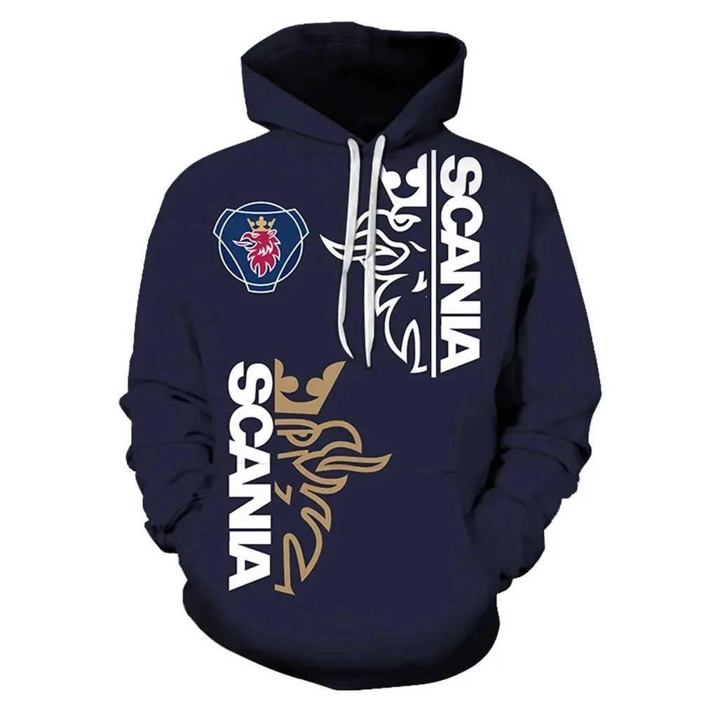 2024 Fashion and High Quality Men's Hooded Sports and Casual Shirt Car Logo Surrounding Harajuku Trend Spring and Autumn