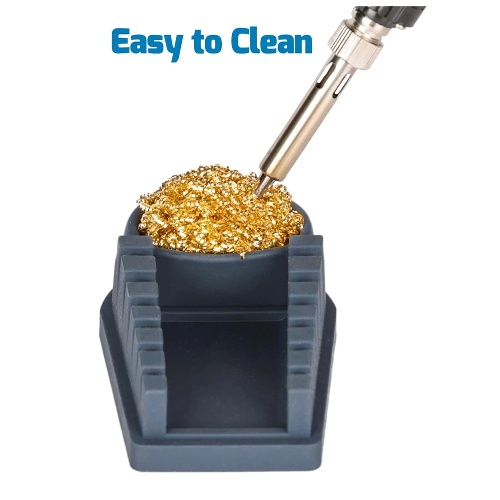 

ABKY-Silicone Soldering Wire Holder 6 Grooves, Storage Tray, Helping Hands Soldering Wire Welding Fixture