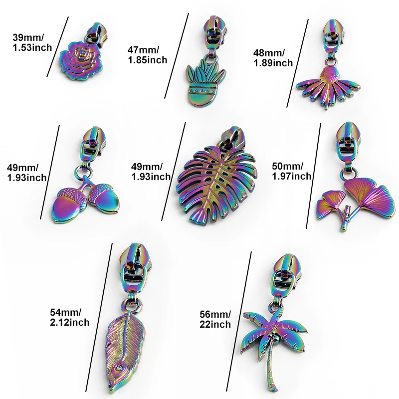 5/10/20pcs 5# Zipper Slider for Nylon Zips Jacket Bag Purse Pockets Zippers Heads Puller Repair Kit Garment Sewing Accessories