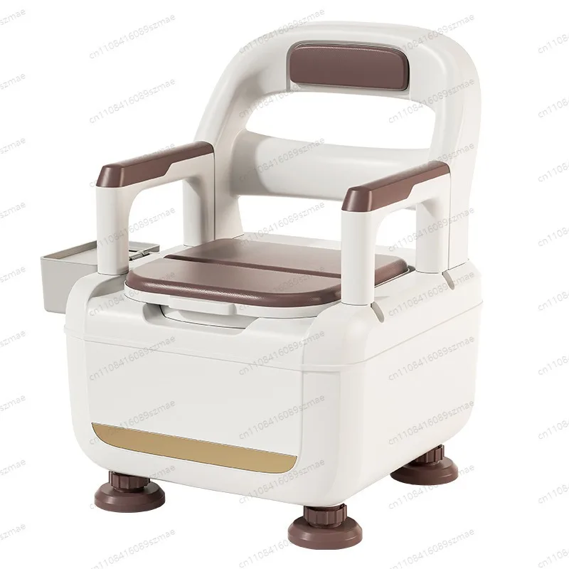 Home Deodorant Portable Toilet for Elderly Pregnant Adults, Large Indoor Potty for Night Use