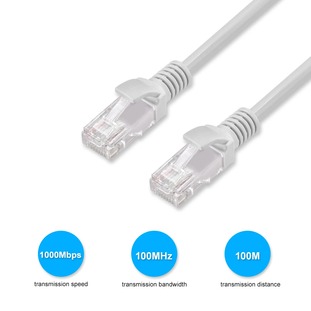 Gadinan 10M/20M/30M50M Ethernet Cables RJ45 Are Used For POE IP Cameras And NVR System Suited For 10Mbps/100Mbps Network