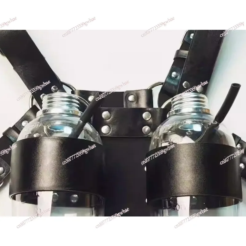 

Used for Gas Mask Backpacks, Double Bottle Three-way Double Tube Accessories