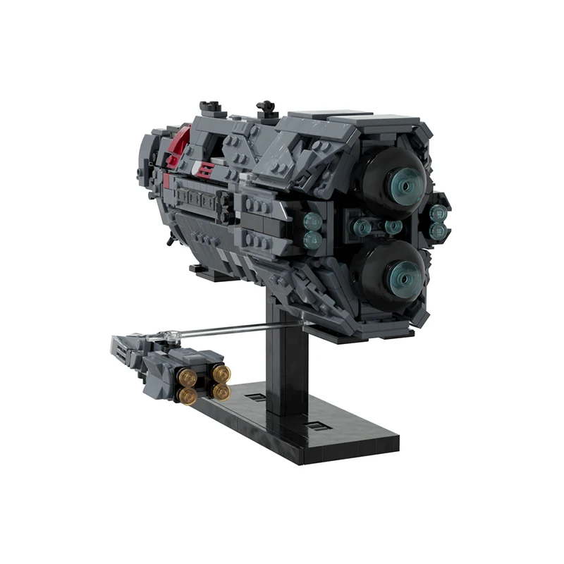 913 ชิ้น MOC-240770 ยานรบหนักคลาสออทัมน์ โมเดลยานอวกาศจากเกมและภาพยนตร์ยอดนิยม ตัวต่อบล็อก ของเล่นสร้างสรรค์ ของขวัญสำหรับผู้ใหญ่