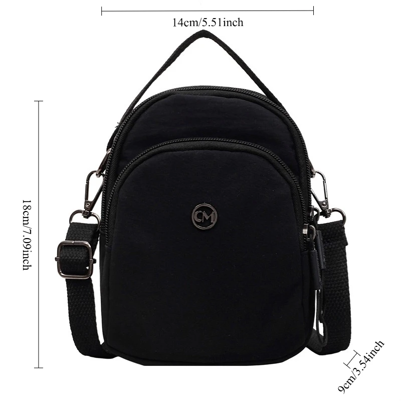 New Mini Shoulder Crossbody Bag Women Lightweight Multi Pocket Small Square Bag Portable Mobile Wallet for Outdoor Use Unisex view 6