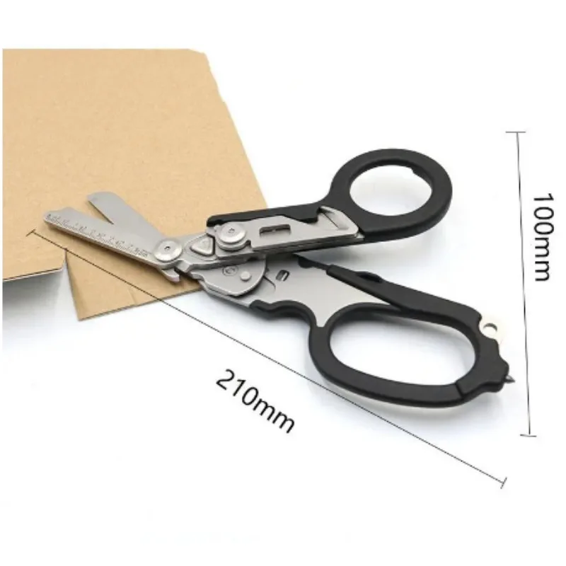 Multifunctional Belt Cutting Scissors Raptor First Aid Expert Tactical Folding Scissors Outdoor Survival Tools Combo Scissors