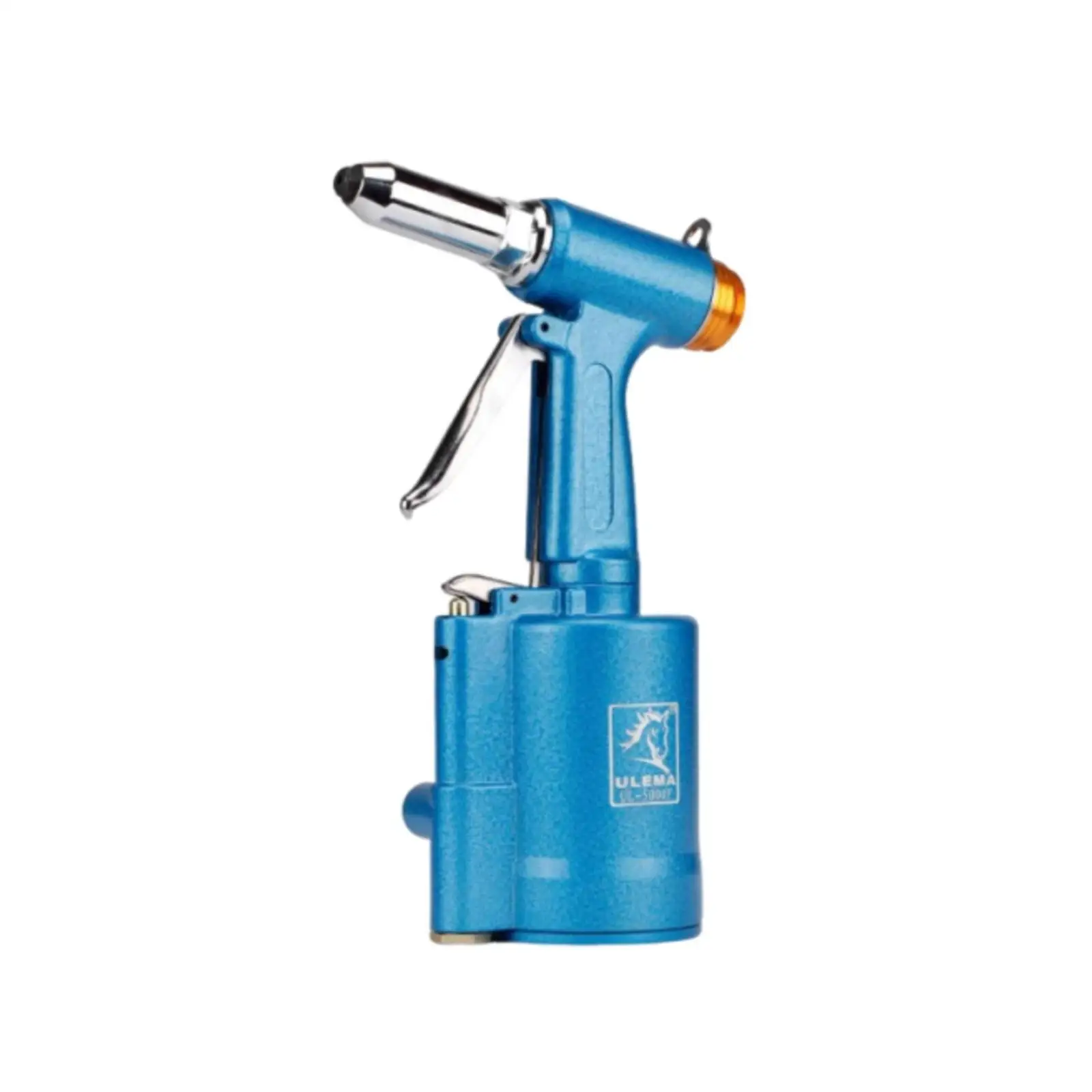Handheld Air Rivet Tool Pneumatic Fastener with Sturdy Cylindrical Housing for Extended Use in Workshops and Assembly Lines
