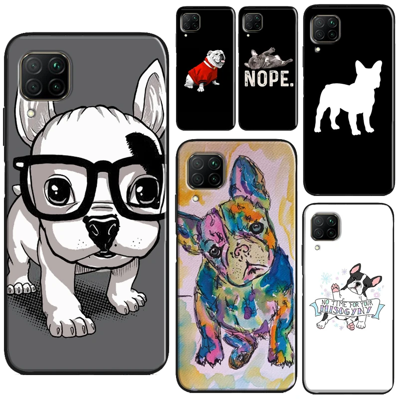 French Bulldog Art For Huawei Honor X8a X7a X9a X8 50 70 90 Lite Magic5 Pro P20 P30 P40 P50 P60 Nova 9 5T Case