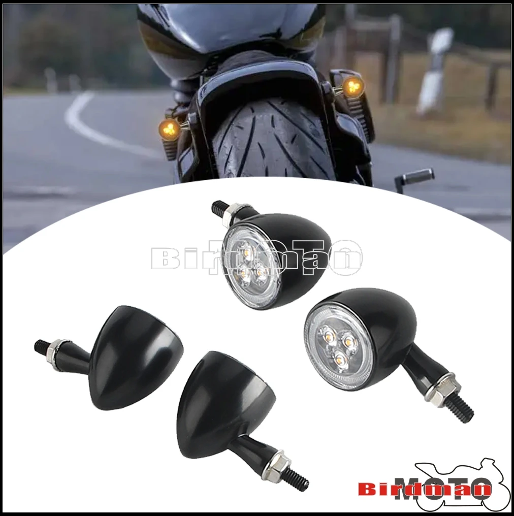 

Bullet 3 in 1 Turn Signal Light LED Blinker Indicator Running Tail Light Brake Stop Turning Lights 12V 8mm Motorcycle Indicators