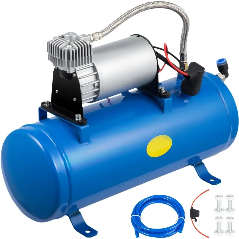150 PSI 12V DC Onboard Air Horn Compressor System Kit Air Compressor for Truck Cars SUV Boat Tractor RV Off-Road Vehicle