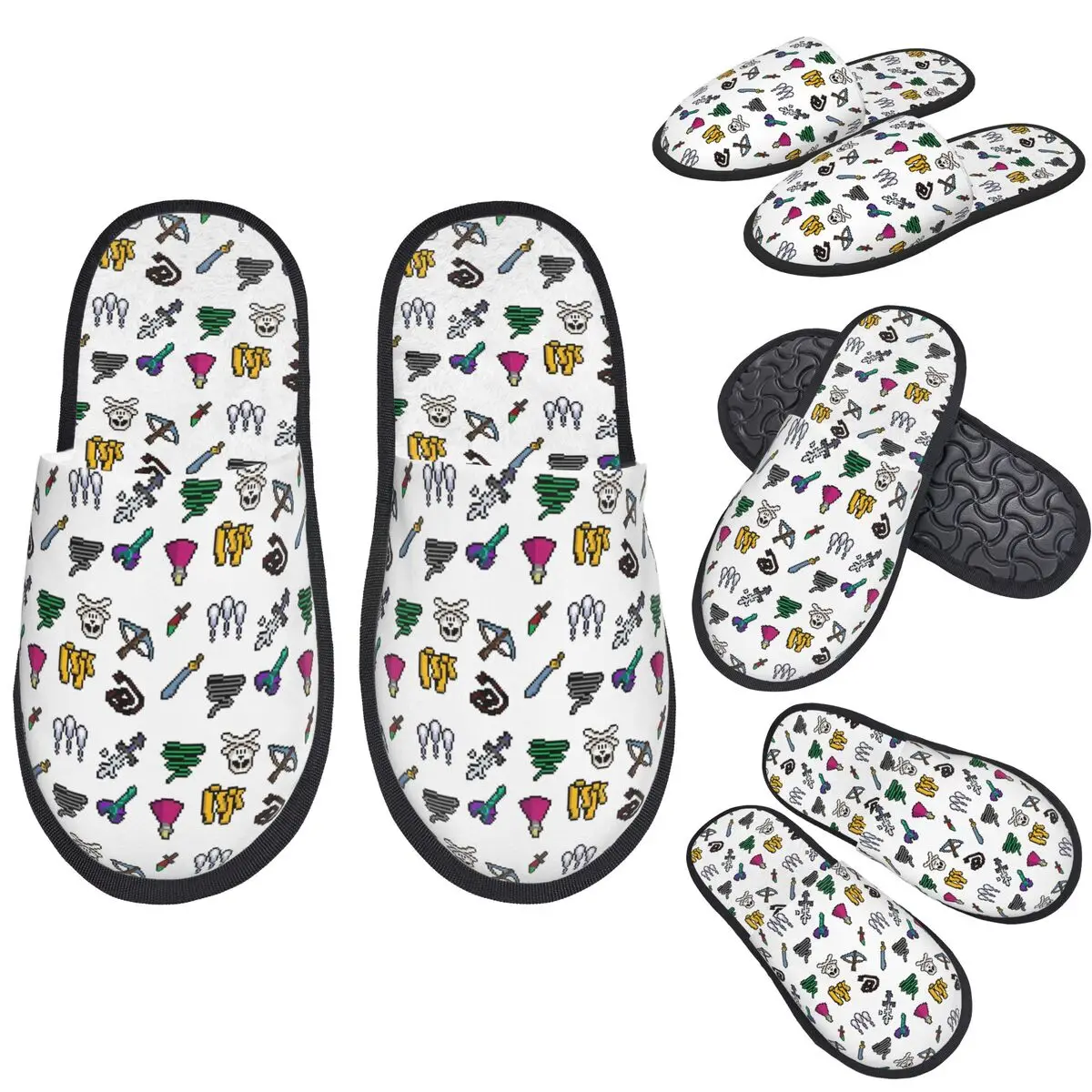

Custom Old School Runescape Player Killing Bundle Slippers Memory Foam Warm Soft Women House Slipper Indoor Fluffy Shoes