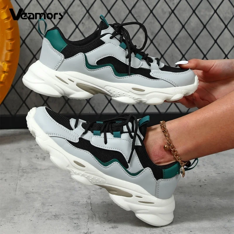 

Модная парная обувь на платформе, нескользящая мужская спортивная обувь для бега, женские повседневные кроссовки с дышащей сеткой для путешествий, прогулок