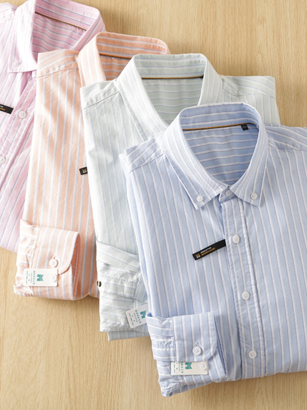 

Store Bestseller! Waed Color-Woven Pure Cotton Long-Sve Casual Striped irt for Men Travel-Friendly Versatile Busin ...