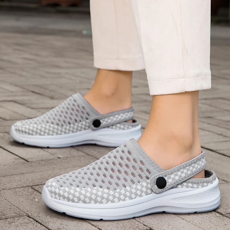 

Summer Slippers Women's Slippers Outdoor Thick and Low Shoes 2025 Comfortable Toe Exposed Slip on Home Shoes Men's Sandals Items