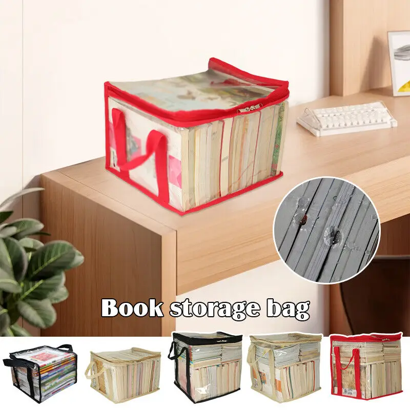 Stackable Comic Book Storage Bag Transparent Collection Container Zipper Case Dust Proof Organizer Collapsible Pouch New