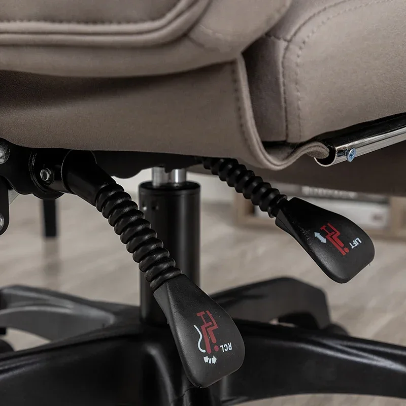 كرسي مكتب هزاز كراسي مريحة الاسترخاء شبكة عجلات شخص واحد الأبيض الألعاب أنيمي ألعاب مسند القدمين الأثاث المتداول