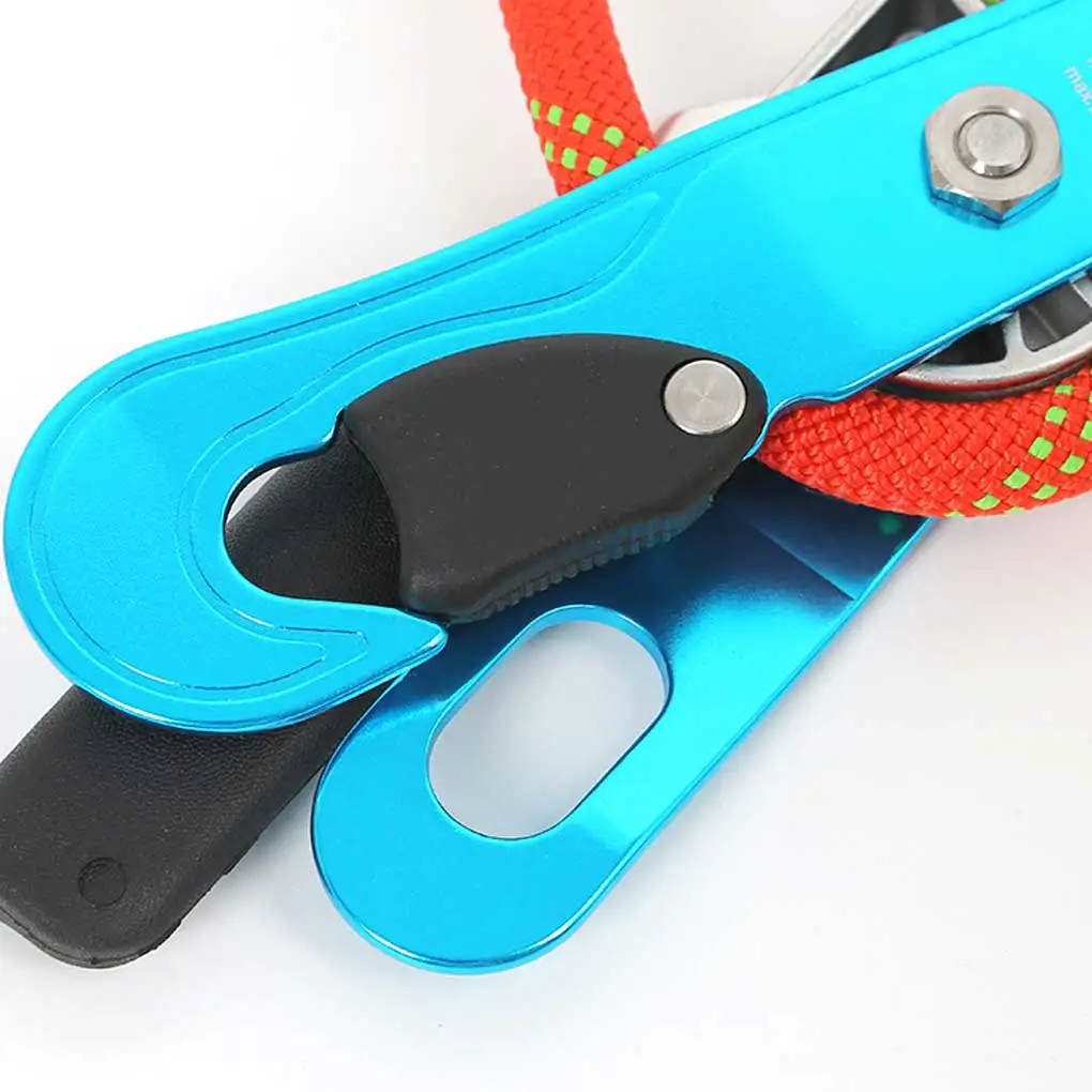 Outdoor Rock Climbing Descent Device Handle-Control Downhill Descender Brake Equipment Wall Cleaning Outdoor Emergency