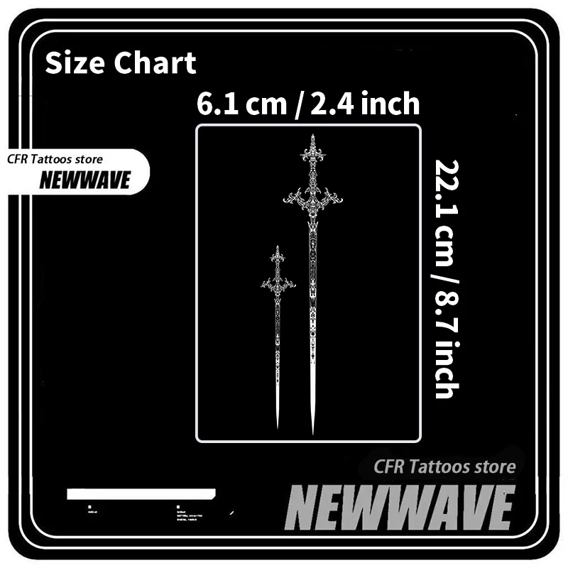 مثير الأمريكية طويلة السيف الذراع العشبية عصير الوشم التصحيح الوشم المؤقت مقاوم للماء الساق خط طويل قطاع وهمية الوشم هدية حفلة