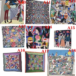 وشاح أنيق بنمط العلامة التجارية الإسبانية معالجة الخلوص بشكل عشوائي 120x120cm 2025 أفضل 8 مبيعات لمقابض Bimba y Lola - رقم 1