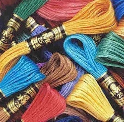 Original French DMC Embroidery Cross Stitch Floss Thread Yarn, 100% Cotton, Best Quality, 15 Pcs