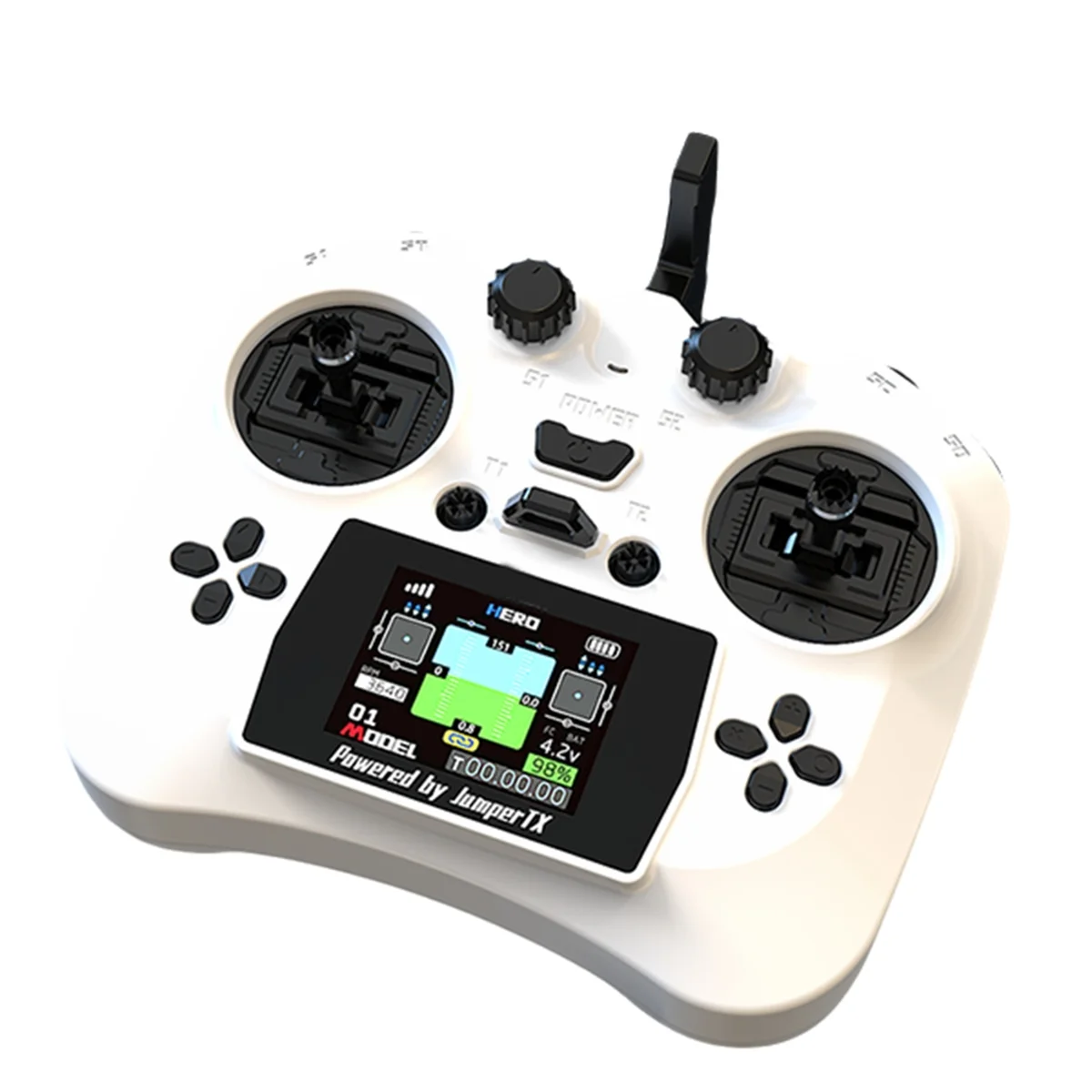 【~ New A88T】Smart Remote Controller TX Color Screen Transmitter Hall Sensor Gimbals ELRS 2.4G 100mW 12CH for FPV RC Drone B