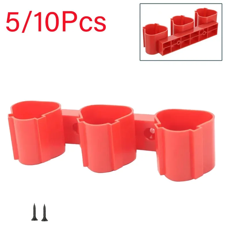 

5 Pcs for Bosch for Milwaukee for Makita for Dewalt Lithium-ion Battery Holder Storage Power Tools Mounting Bracket Storage Box