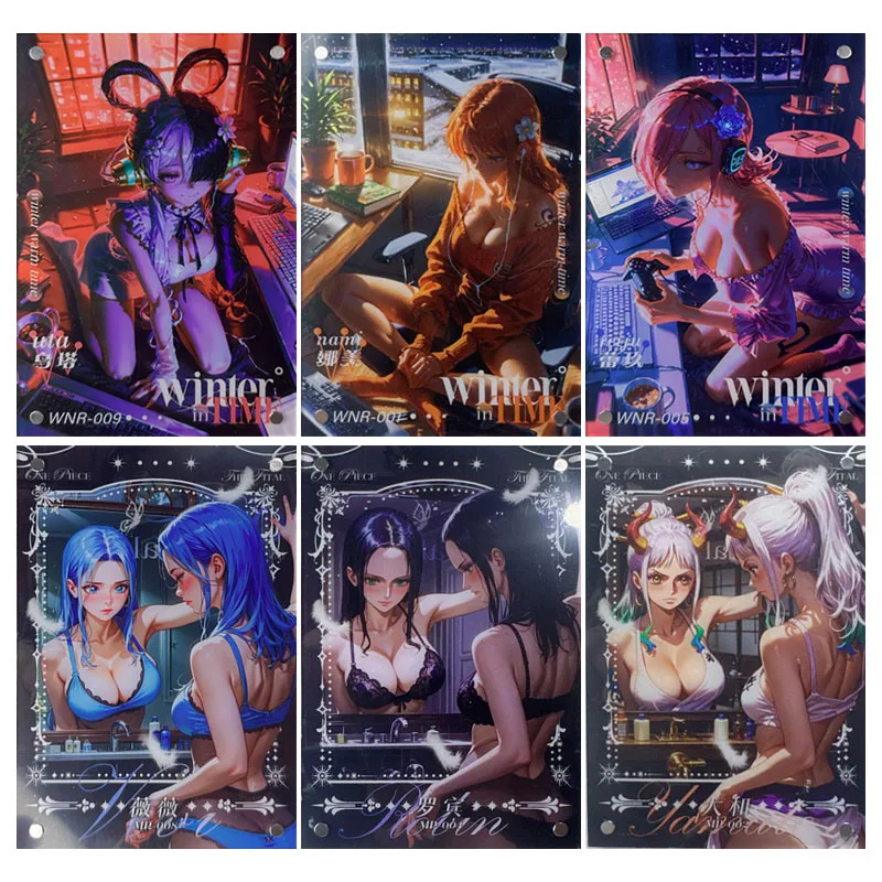 

Аниме One Piece WNR MR карты Nami Hancock Yamato Robin Vivi Uta Reiju коллекционные карты подарки на Рождество и день рождения детские игрушки