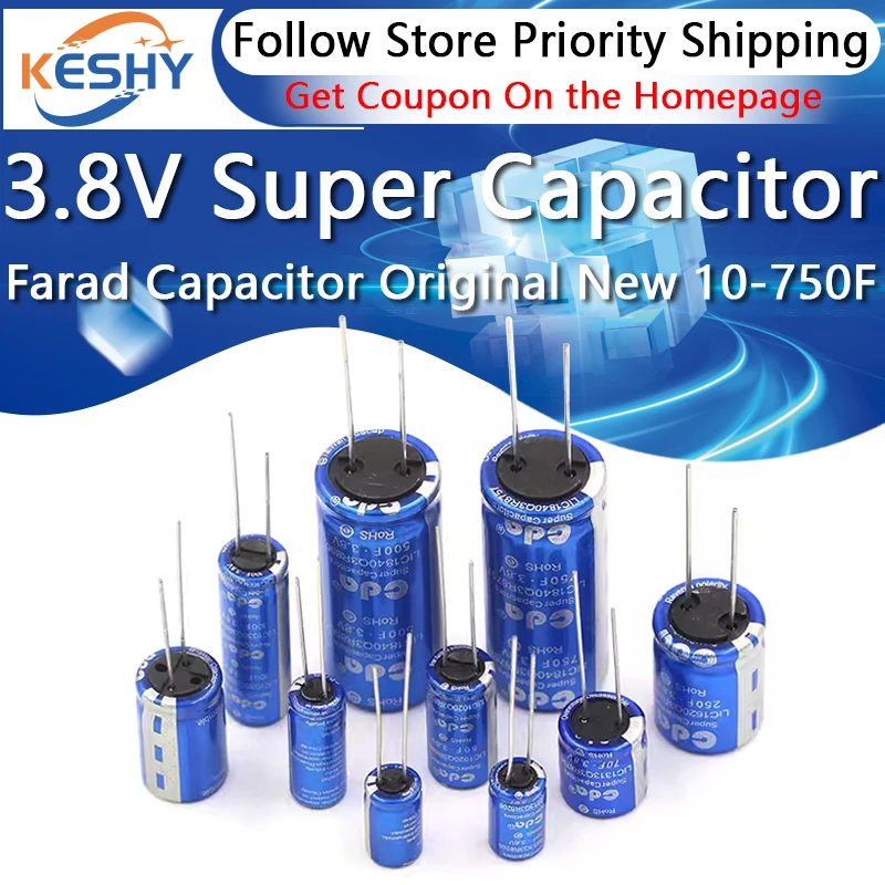 3.8V Super Capacitor Farah Capacitor CDA 10F 20 40F 70F 100F 120F 250F 500F 750F Vehicle Traveling Data Recorder Super Capacitor