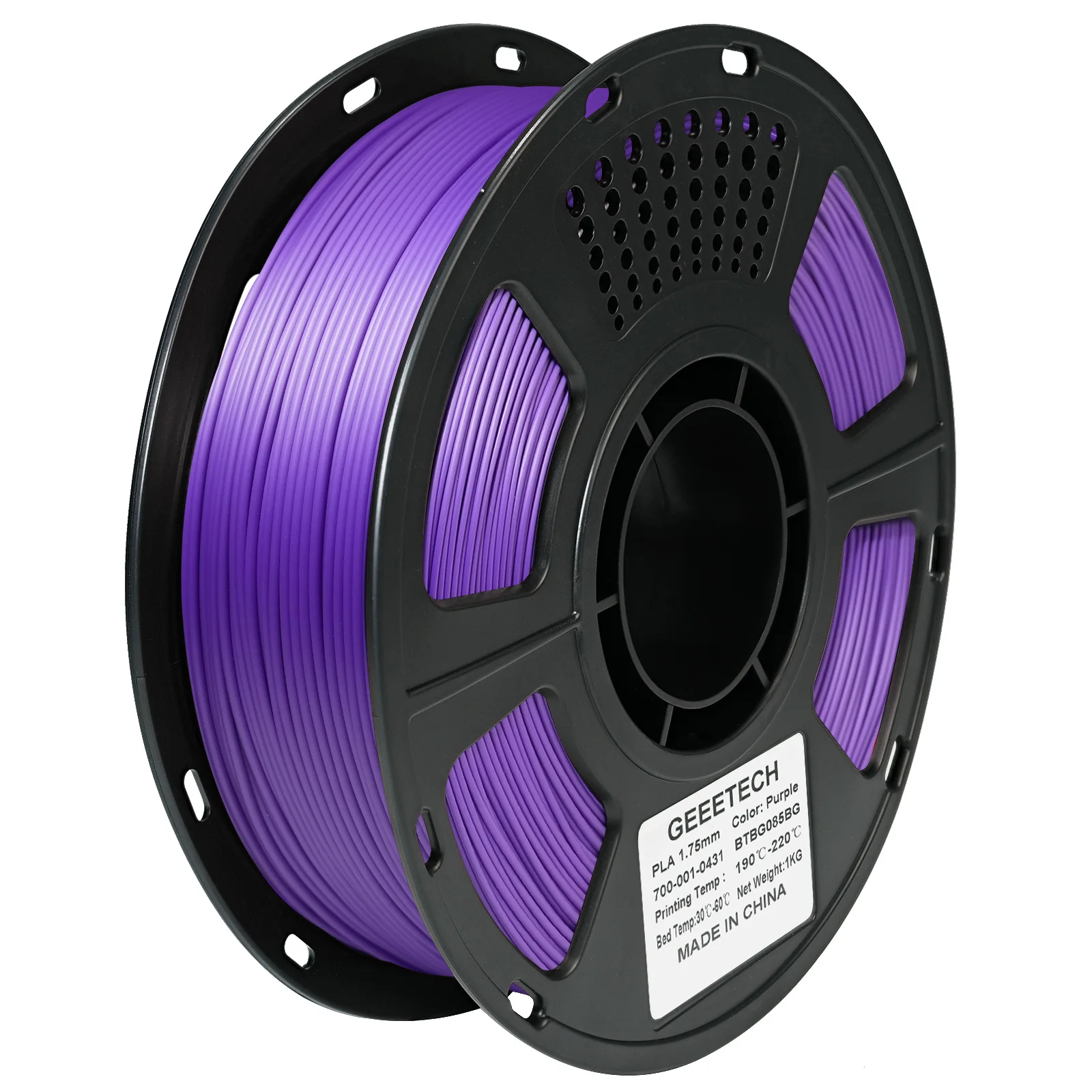 Filamento PLA Standard Geeetech 1kg 1.75mm per Stampanti 3D, Materiale Plastico, Precisione 0.03mm, Colori Multipli, Compatibile con la Maggior Parte delle Stampanti FDM