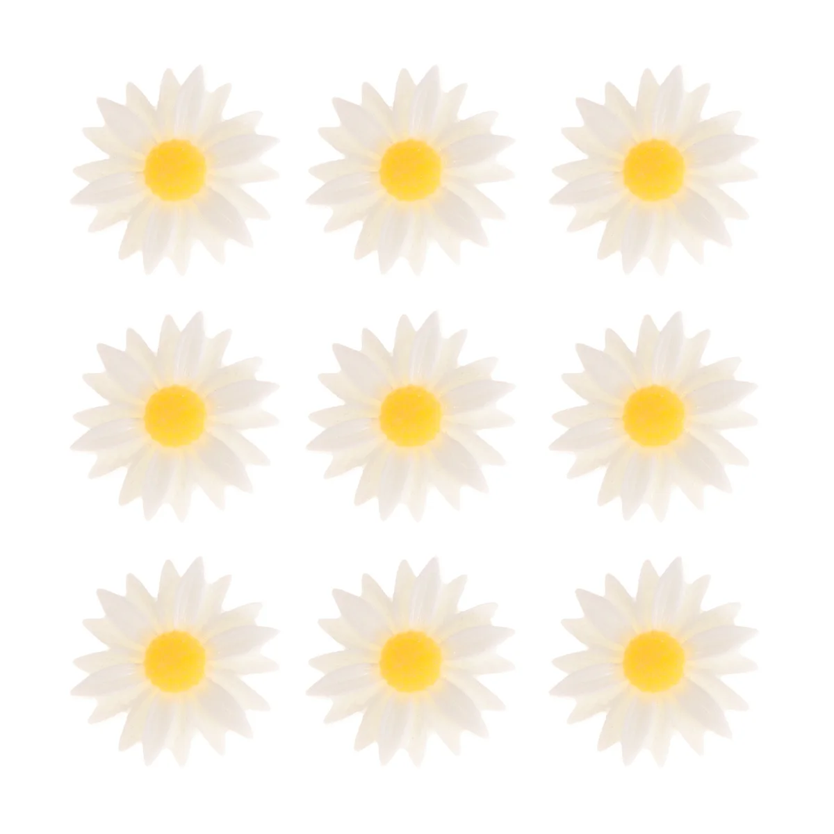 

20 Pcs Small Daisy Material Birthday Decorations Artificial Flowers Resin Accessory