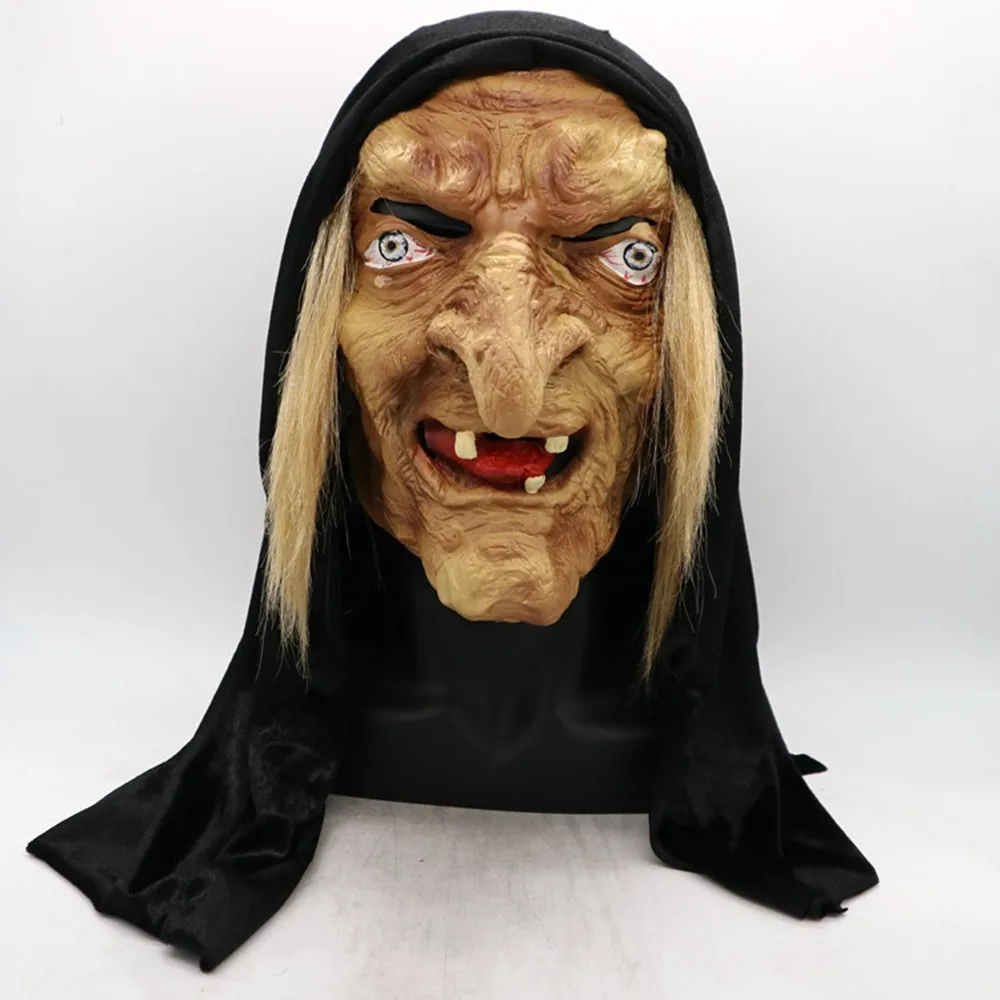 

Scary Creepy Halloween Latex Witch Mask - Evil Witch Mask