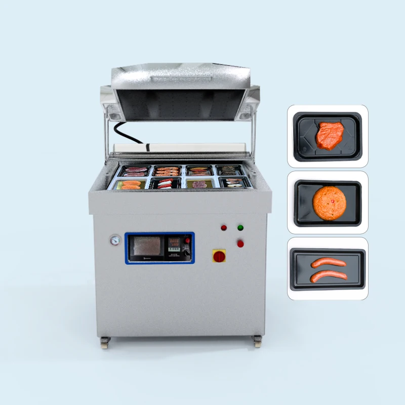

Vacuum Plastic Pack Machine Tray Sealer Packaging Machine for Food Seafood