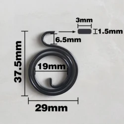 Manufacture Custom spring steel for door handles coated black