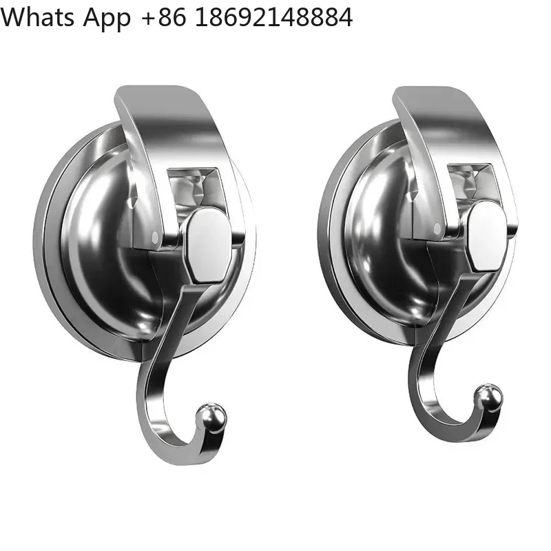 Strong Suction Cup Hook for Glass Wall Non-Punching Vacuum Adhesive Hook Non-Marking Suction Cup Hook for Kitchen Bathroom