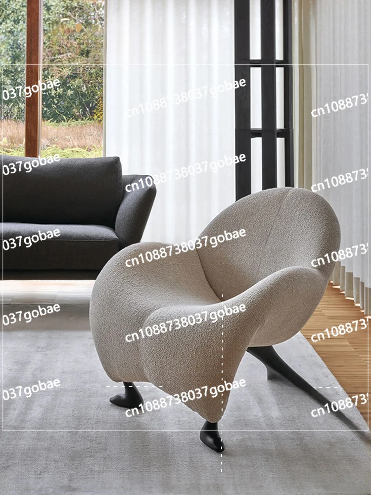 Nordic FRP Horn Leisure Chair Living Room Single Sofa Backrest Chair