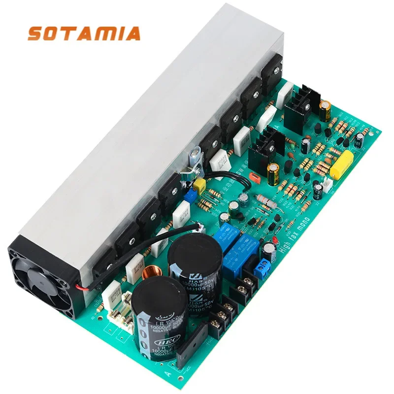 SOTAMIA 800W HIFI Music Power Amplifier Audio Board 2SA1943 2SC5200 Mono Sound Amplifier Speaker Home Audio Amplificador