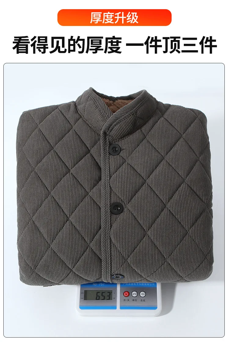 Men Stand Collar Fleece Lined Winter Parkas Men New Arrival Cold Resistant Warm Parkas Men Practical Casual Cotton Warm Jackets