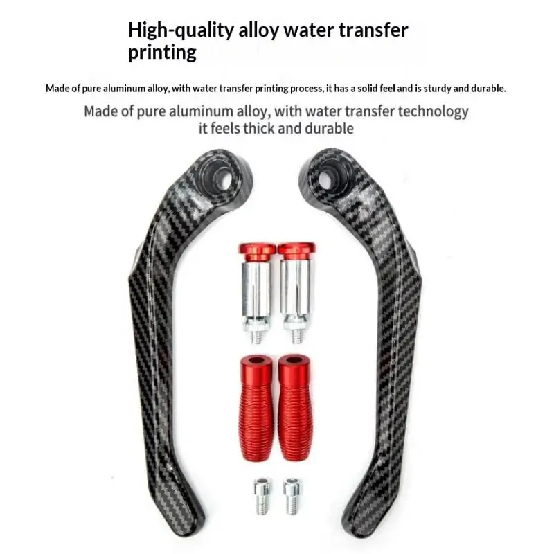 CNC Die-Cast Aluminum Handlebar Hand Guards – Universal Brake/Clutch Lever Protectors for Motorcycle, Wind & Debris Shield