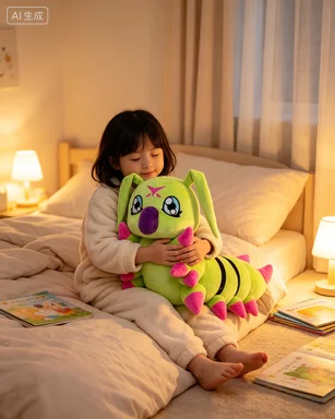 Digimon Adventure Wormmon Plush Toy 40cm Soft Stuffed Doll Anime Collectible for Fans Kids Gift