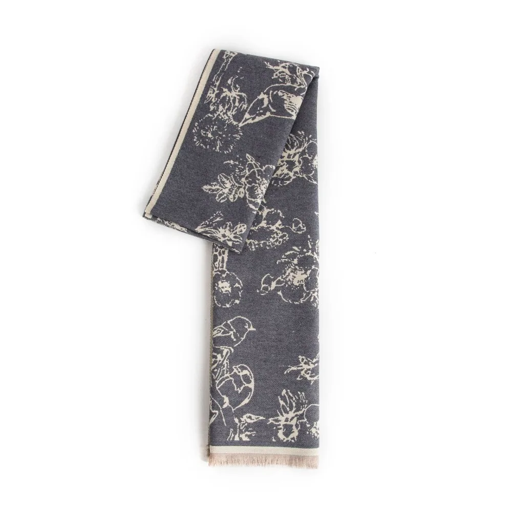 

Шарф с цветочным принтом, имитация кашемира, теплые кашемировые шарфы с кисточками, шарфы в корейском стиле, толстое одеяло, большая шаль для студентов