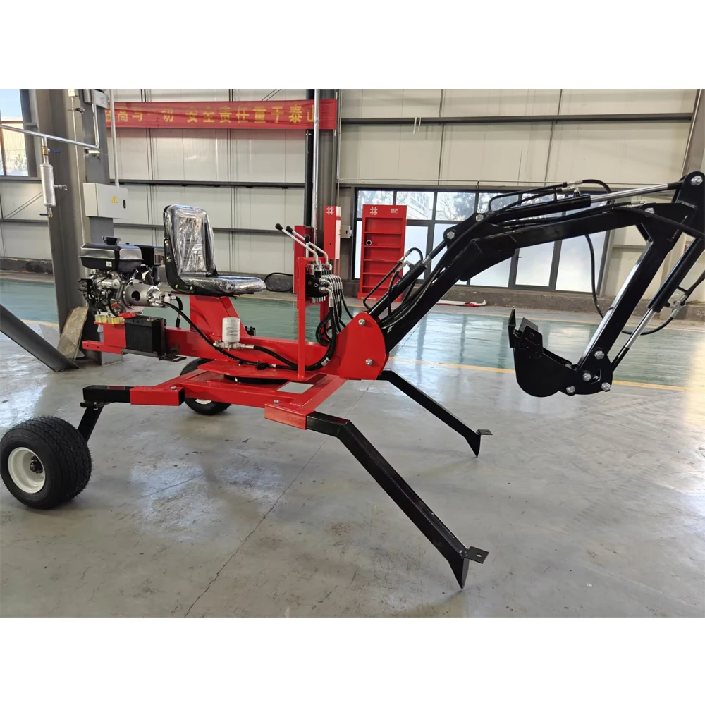Multi-function Mini Excavator Greening Fruit Land Agricultural Wheel Tractor Small Excavators
